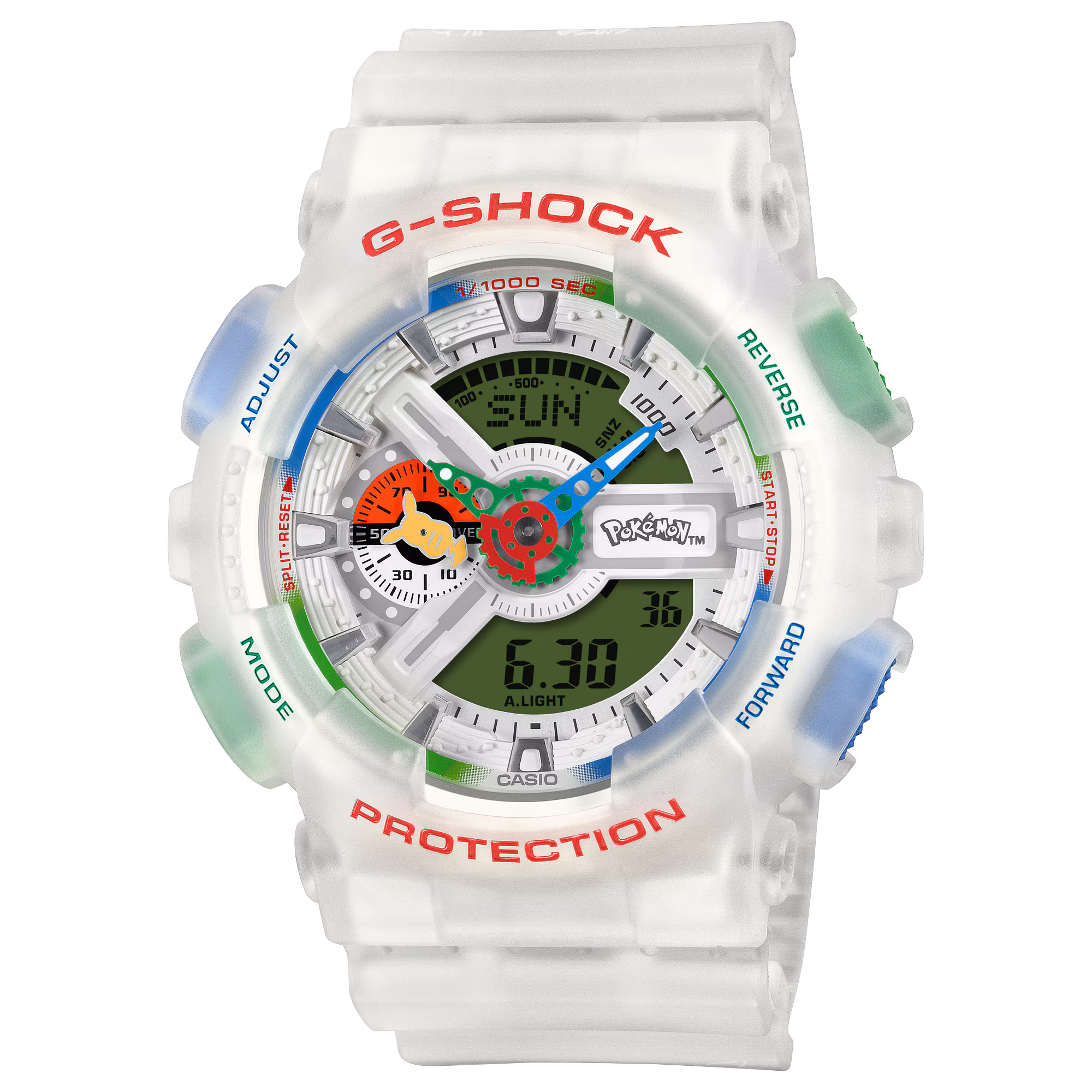 G-Shock x Pokémon GA-110PKM-7A — vue de face